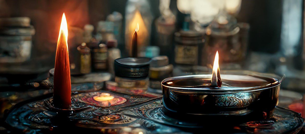 Картина с волшебными свечами
