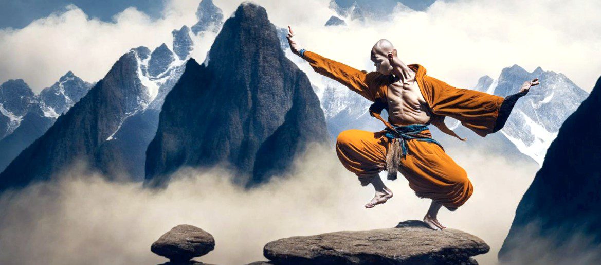 Практика монаха в горах